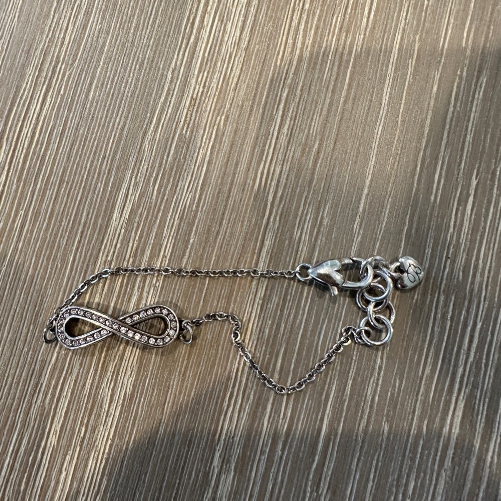Brighton Adjustable Infinity Bracelet Sterling Si… - image 1